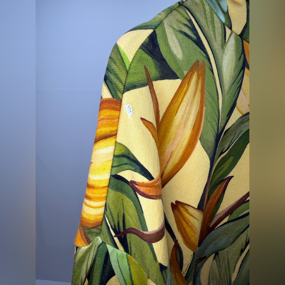 FARM Rio x ADIDAS Yellow Floral Cropped Hoodie - Picture 6 of 6